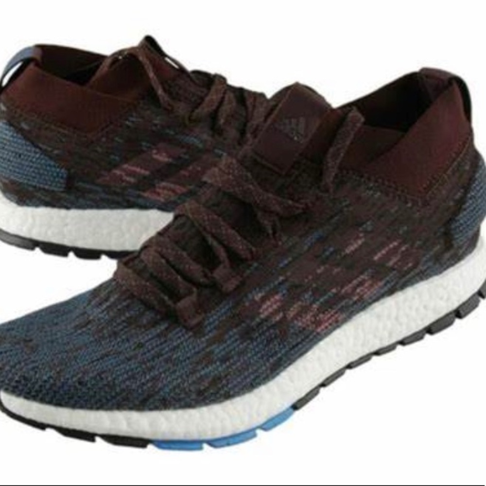 Adidas Pure Boost RBL Blue/Brown Sneaker Size 7.5
